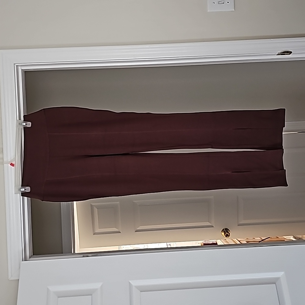 NWT, The Drop Chocolate Brown Uma Ponte pull-on split hem leggings, Size Medium - Picture 14 of 14